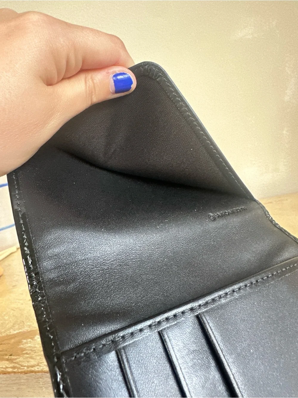 Coach Signature Print Passport Travel Document Card Holder Wallet
